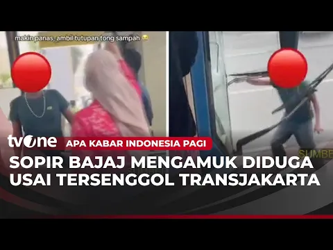 Viral Sopir Bajaj Mengamuk di Halte Transjakarta