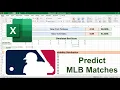 Simulate 2025 MLB Matches With Excel Tutorial