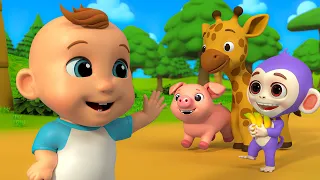 Safari Animal Sounds Baby Song | Learning About Animals Newborn Nursery Rhymes & Children's Music
