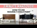 How to Use Waverly Chalk Paint 3 Minute Makeover