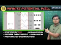 Particle in a 1D Box Step by Step DERIVATION Energy Levels Eigenfunction Solutions More