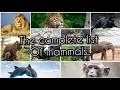 The complete list of mammals