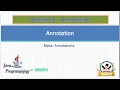 JAVA 6 4 META ANNOTATIONS JAVA TUTORIOLS