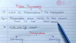 Python Polymorphism Learn Coding