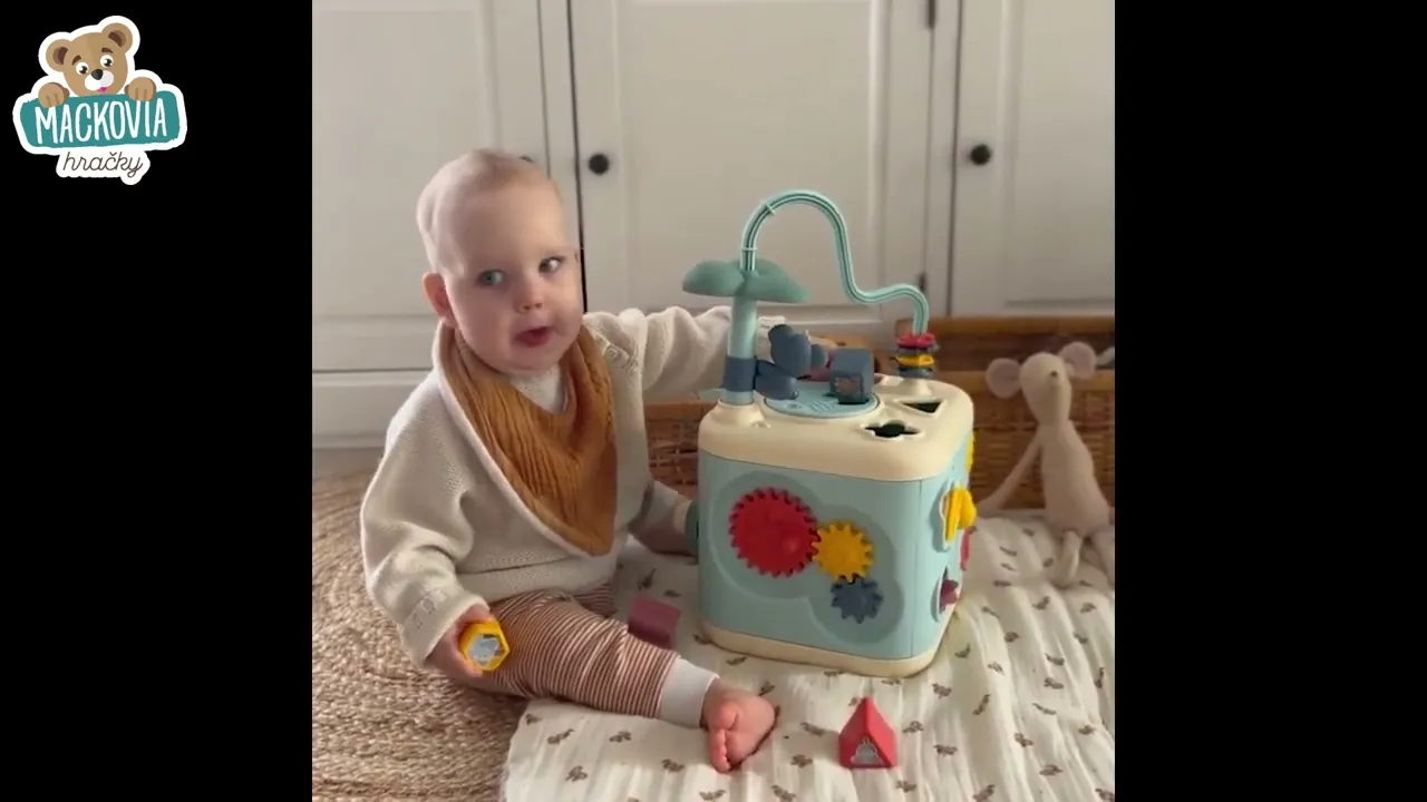 Interaktívne hudobné stoly - Set didaktický stolík Activity Table Little a kocka Explor Cube Smoby - 8