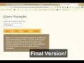 jquery 04 - Writing into the page and accepting user input