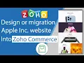 How To Design Apple Inc Website Using Zoho Commerce
