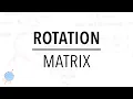 How to Calculate a Rotation Matrix Classical Mechanics