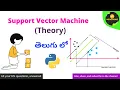 Support Vector Machine Theory in Telugu Machine Learning in Telugu Nerchuko