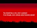 Lyrics - "The Audacity" by Emlyn (Tik Tok song)
