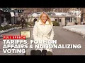 FULL GAGGLE Karoline Leavitt addresses Colombian president visit tariffs nationalizing elections