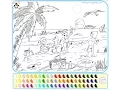 Beach Coloring Pages For Kids - Beach Coloring Pages