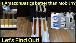 Is AmazonBasics Full Synthetic Motor Oil better than Mobil 1 Let s find out