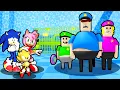 Download Lagu SONIC, AMY AND BABY SUPER SONIC ESCAPE EVIL POLICE FAMILY IN ROBLOX