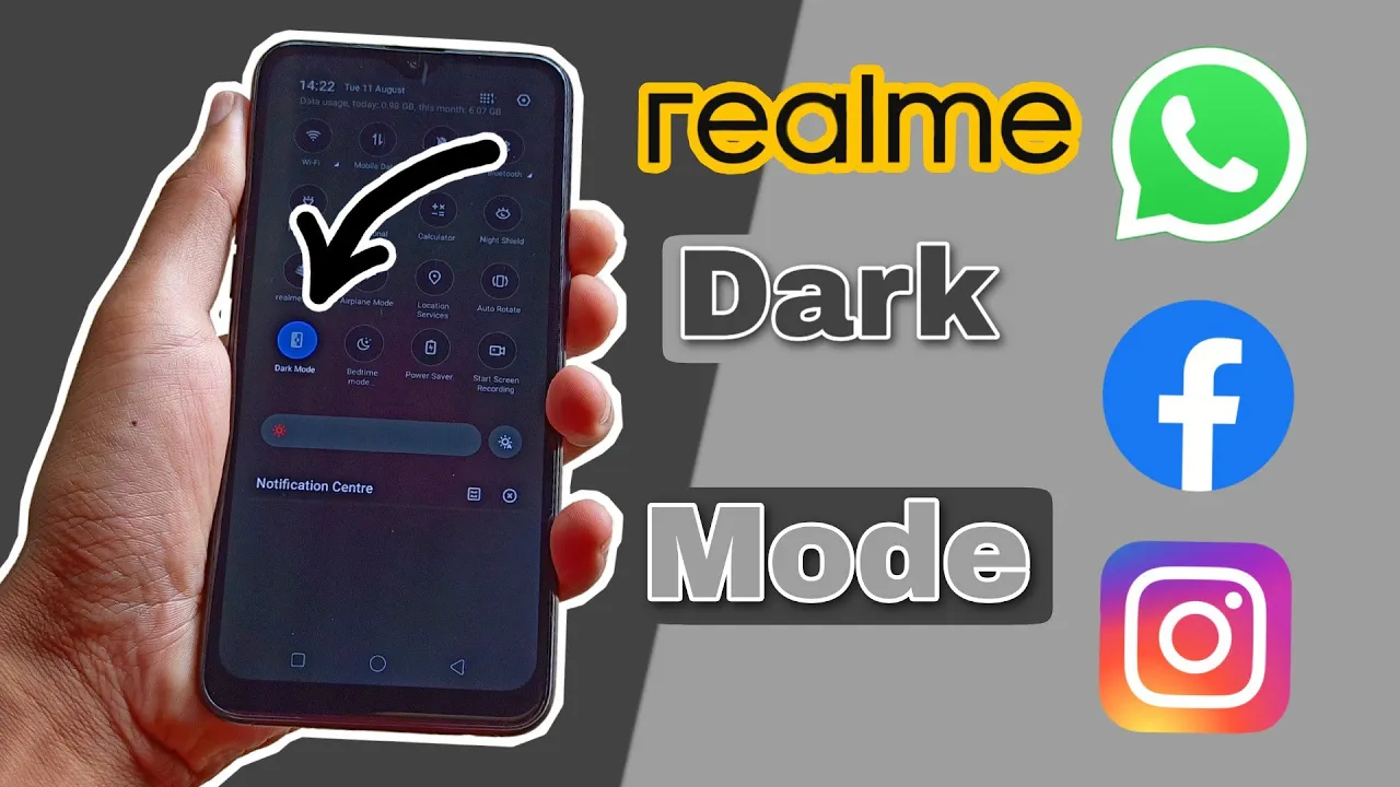 facebook dark mode realme mobile | realme dark mode settings | realme dark mode problem