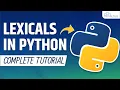 Lexical Structure - What are Lexicals in Python with example Python Tutorial