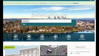 New City of Bellevue website tour
