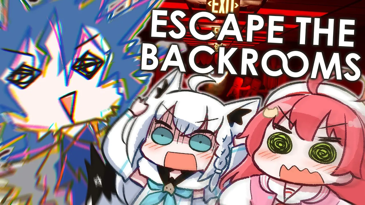 【 Escape the Backrooms 】フブみこあおくゆで最後まで進み続けるにぇ‼【ホロライブ/さくらみこ】