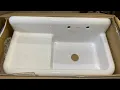 Whitehaus Fireclay Utility Sink 42 Unboxing Better Than Cast Iron GORGEOUS