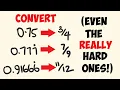 How to Convert Decimals to Fractions Easily