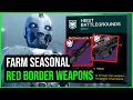 EASY FASTEST Red Border Farm for SERAPH IKELOS weapons Destiny Season of the Seraph
