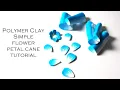 Polymer Clay Simple Flower Petal Cane Tutorial