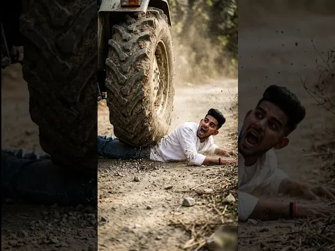 Tractor ran straight over my waist 😱 | Nishu Bhai Challenge ? | Most Dangerous Tractor Stunt