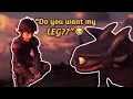 Hiccup and Toothless being COMEDIC BEST FRIENDS