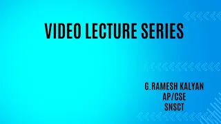 Java Architecture Object Oriented Programming SNS Institutions