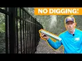 We Build Our Aluminum Fence Without Digging