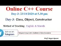 Day-3 Classes Objects Constructor in C