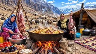 A Day in Shepherd Life | Cooking Goat Biryani in the Mountains of Afghanistan
