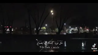 الله نور السماوات والارض بصوت بنت جميل 