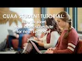 CUAA Student Tutorial How to plan your class schedule