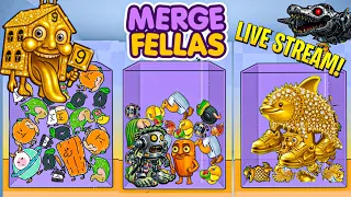 MERGE FELLAS Mayhem! 🔥 Live Evolution & Epic Fusions! #mergefellas