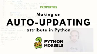 Python auto-updating attributes via property