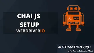Chai JS Setup - WebdriverIO Tutorial