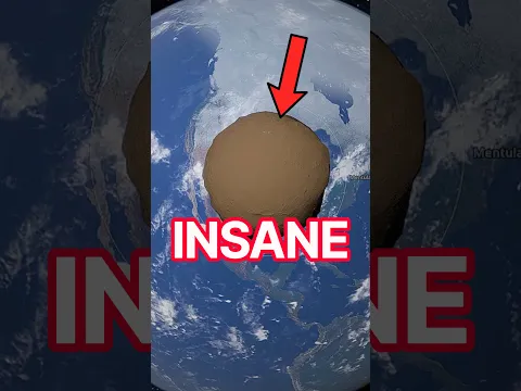 The BIGGEST Dinosaur Asteroid CRASHED into the USA 😱 #universe #astronomy #space #simulator