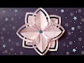 How to Make 8-Pointed Easy Snowflake for Christmas decorations Paper Snowflake Paper Cutting Design