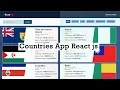Build React js Countries API Web App REST Countries API