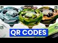 ALL GOLD SILVER BRONZE QR CODES BEYBLADE X APP ALL DRAN QR CODES Beyblade X app Hasbro