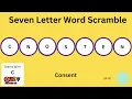 HARD Scrambled Word Game - Guess the Word 7 Letter Words QuizmasterOz