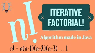 Coding an Iterative Factorial Algorithm in Java