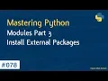 Learn Python in Arabic - Modules Part 3