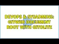 DevOps SysAdmins Gitweb document root with gitolite 2 Solutions