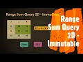 Range Sum Query 2D - Immutable LeetCode 304 Coders Camp