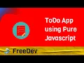 Creare ToDo App using Vanilla Javascript