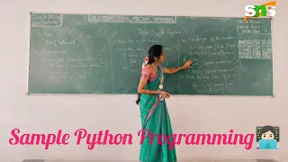 Sample Python Programs OOPS with Python Programming SNS INSTITUTIONS