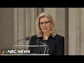 A giant to the end Liz Cheney remembers her father s legacy at his funeral