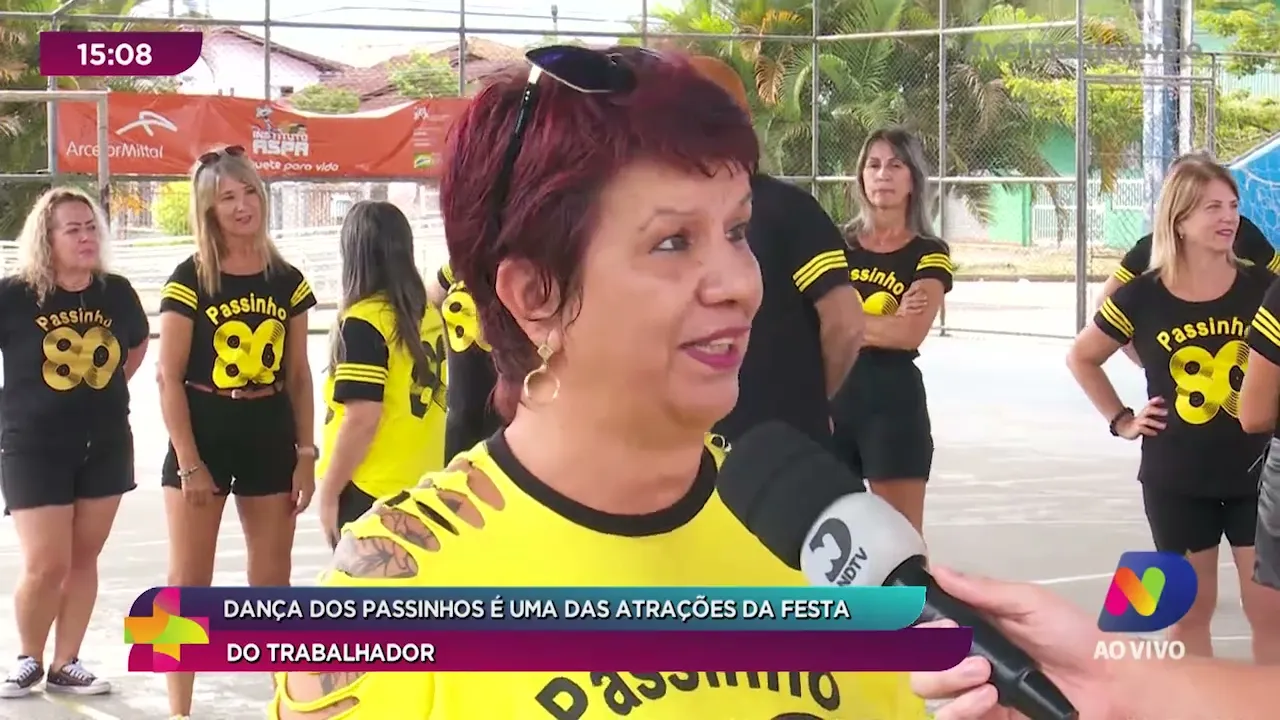 Dança dos Passinhos é uma das atrações da Festa do Trabalhador